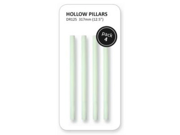 12,4' Plastic Dowel Rods 4Stk.