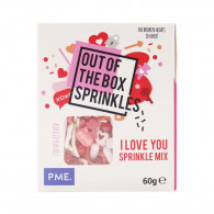 Out of the Box Sprinkle Mix I love you 60g