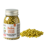 Sugar Pearls metallic gold 5 mm 100g