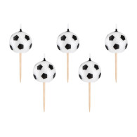 Kerzen Fußball 5 Stk.