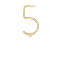 Wunderkerze gold 5
