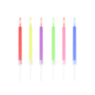 Kerzen mit bunten Flammen 6Stk.