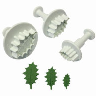 Plunger Cutter Set Holly Leaf