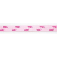 Satinband Babyfüßchen babyrosa, 1m