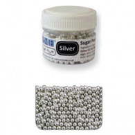 PME Silver Sugar Pearls 4mm 25g