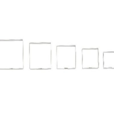 Ausstecherset Quadrat 5Stk.