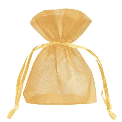 Organzasäckchen gold 10Stk.