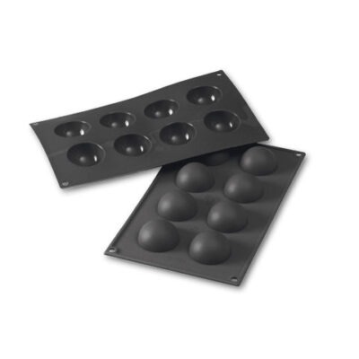 Silikonform Halbkugel 5cm h2,5cm schwarz