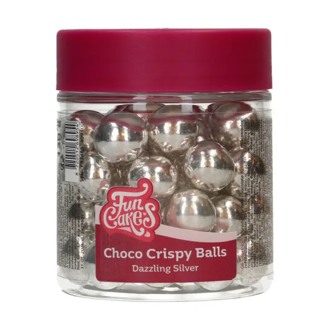 Choco Crispy Balls Metallic Silber 130g