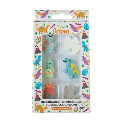 Zuckerfiguren Dinos 6Stk.