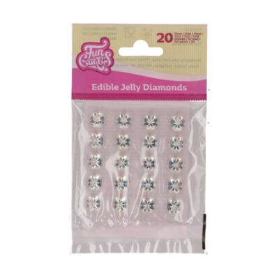 Funcakes Diamanten Jelly clear 20 Stk.