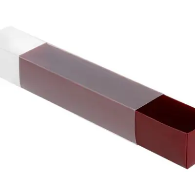 Pralinenverpackung Stange bordeaux für 6 Trüffel