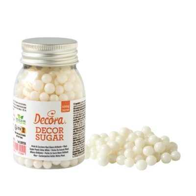 Sugar Pearls shiny white 7 mm 100g