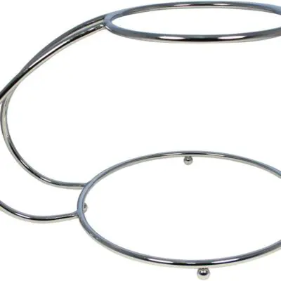 Tortenständer 2-stöckig C-Kurve Chrome