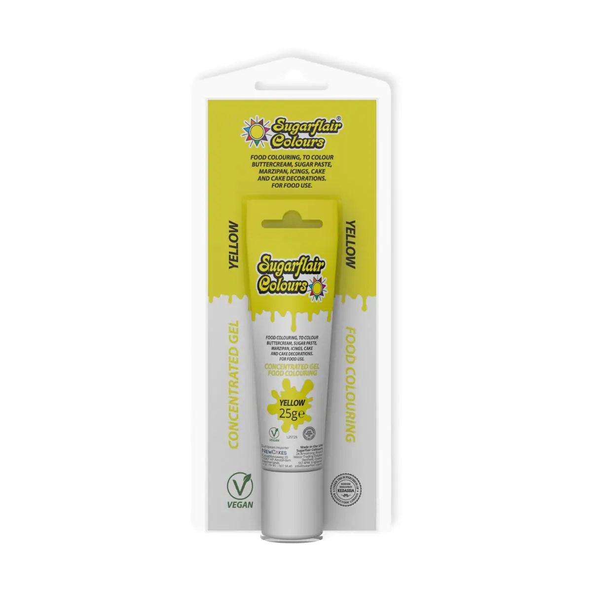 Tube Gelfarbe gelb 25g