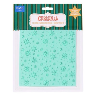 Prägematte Silikon Schneeflocken