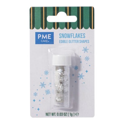 Glitzerstreusel Schneeflocke essbar 1g