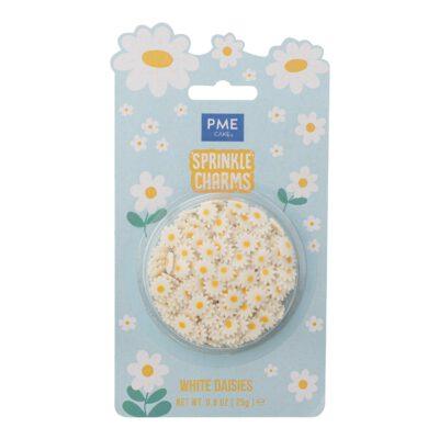 Weiße Gänseblümchen Streusel