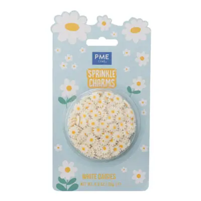 Weiße Gänseblümchen Streusel