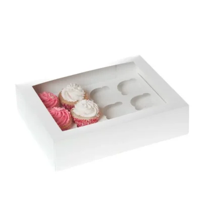 Cupcake Box weiß für 12Stk.
