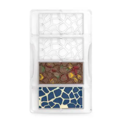 Pralinenform Turtle Effect Bar 12cav. 20x12x2,2cm