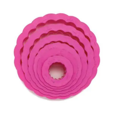 Ausstecherset rund gewellt 6tlg