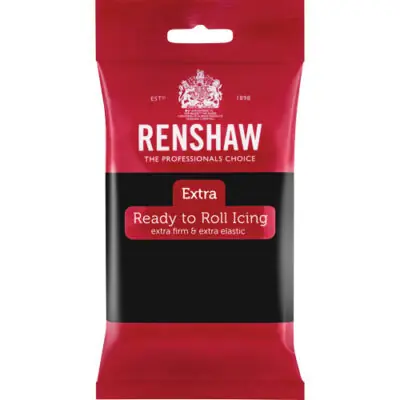 Renshaw Rollfondant Extra 250g Schwarz