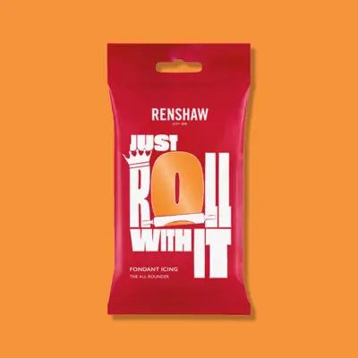 Renshaw Rollfondant 250g Tiger Orange