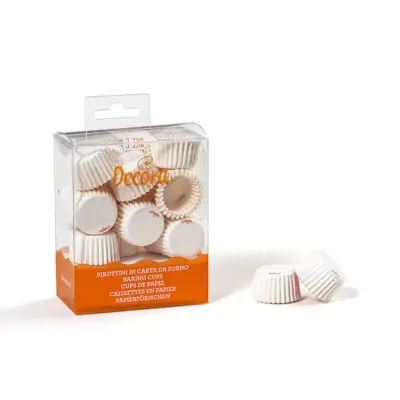 Bonbon Baking cups white 200Stk. 27x17mm
