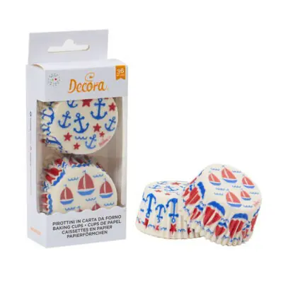 Baking cups Sailing 36Stk. 50x32mm