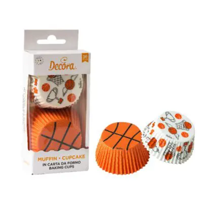 Baking cups Basketball 36Stk. 50x32mm