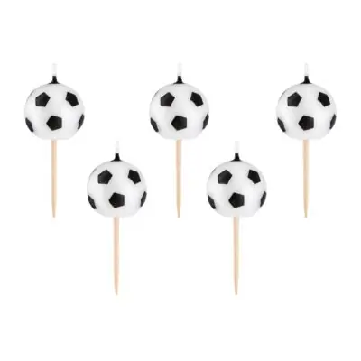 Kerzen Fußball 5 Stk.