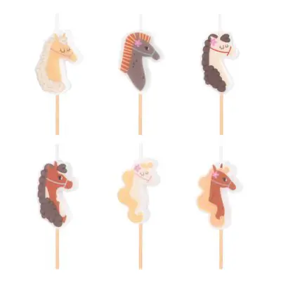 Kerzen Pferde 6Stk.