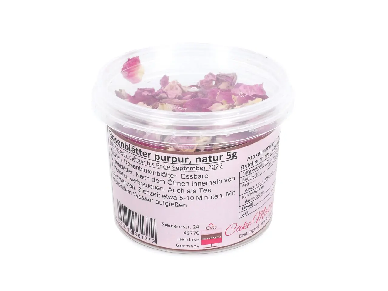 Rosenblütenblätter purpur natur 5g – Bild 2