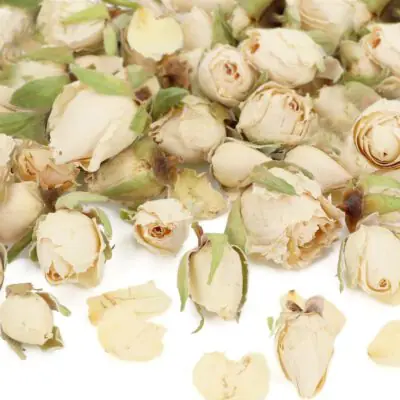 Rosenknospen weiß natur 10g