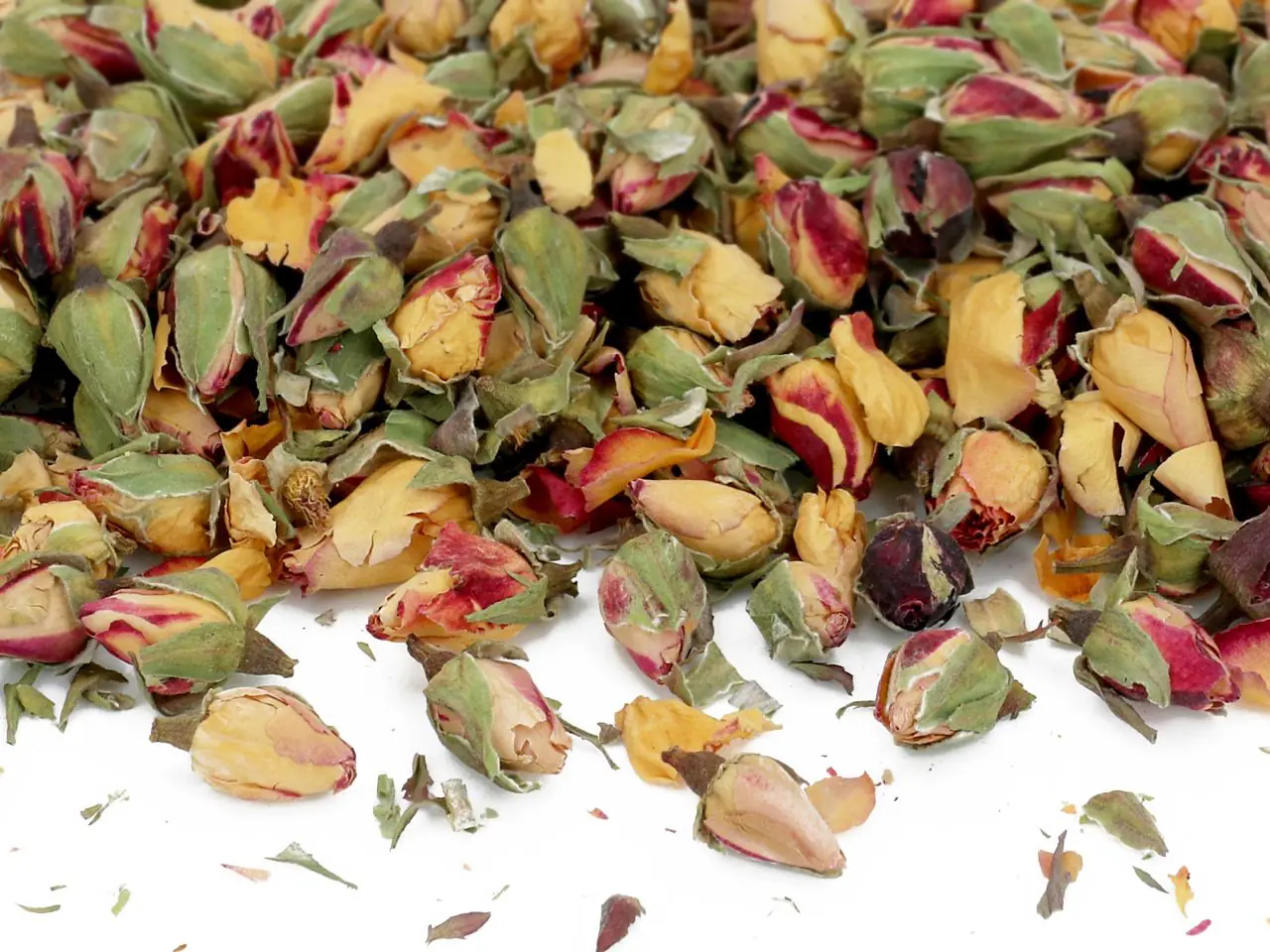 Rosenknospen gelb-rot natur 10g – Bild 2