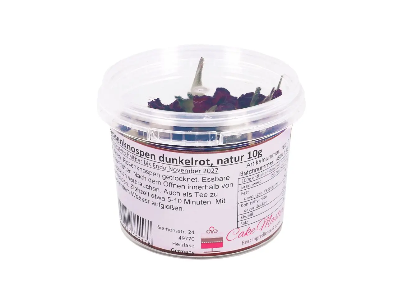 Rosenknospen dunkelrot natur 10g – Bild 2