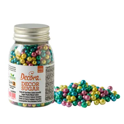 Sugar Pearls metallic mixed 5 mm 100g