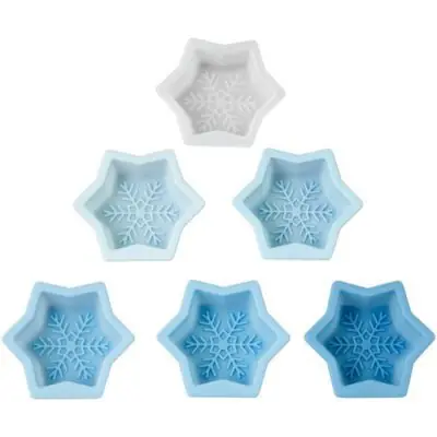 Silikonbackform Schneeflocke 6Stk.