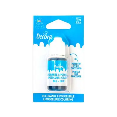 Flüssigfarbe blau 15g fettlöslich/ liposoluble