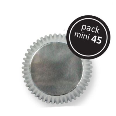 Mini-Papierbackform Silver