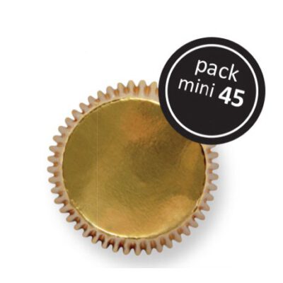 Mini-Papierbackform Gold 45Stk.