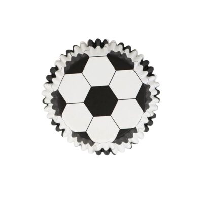 Papierbackform Foil Lined Fußball 30 Stk.