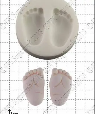 Silikonform Baby Feet (2)
