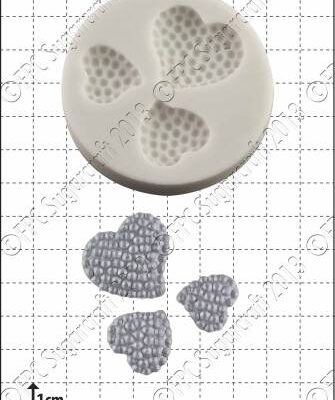 Silikonform Diamante Hearts