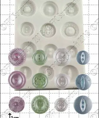 Silikonform Plain Buttons
