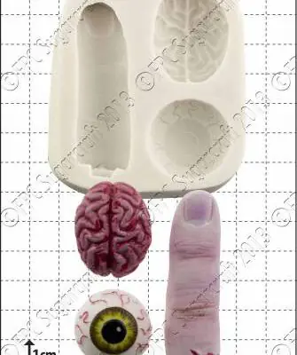 Silikonform Zombie Snacks