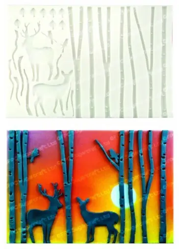 Silikonform Birch Silhouette