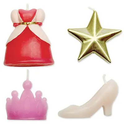 PME Prinzessinnen Kerzen 4 Stk.