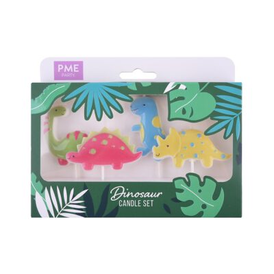 PME Kerzen Dinosaurier 4Stk.